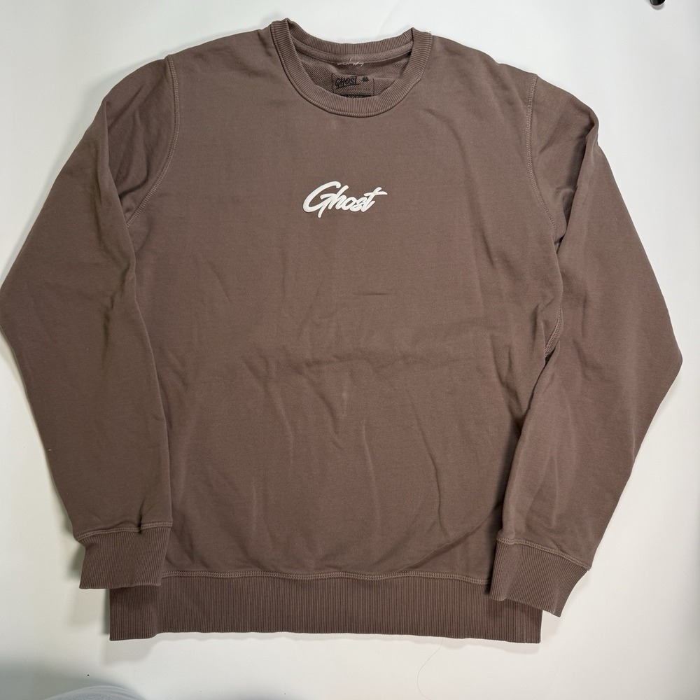 Ghost Lifestyle Crewneck Sweatshirt Size Large (unisex)  brown With Logo